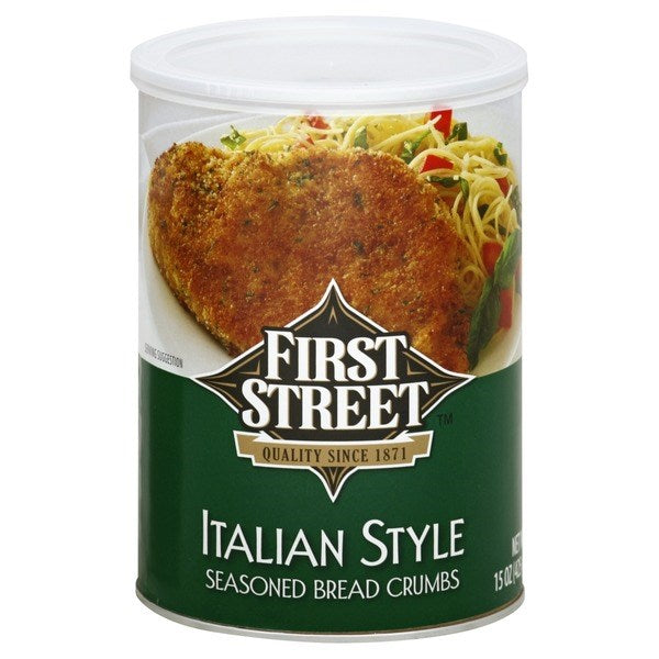 First Street Italian Style Seasoned Bread Crumbs 15oz
