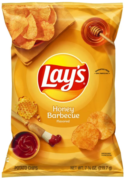 Lay's Honey Barbecue Potato Chips 6.5oz (BEST BY: JUN 2025)
