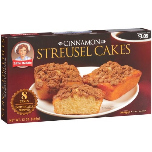 Little Debbie's Cinnamon Streusel Cakes 8ct