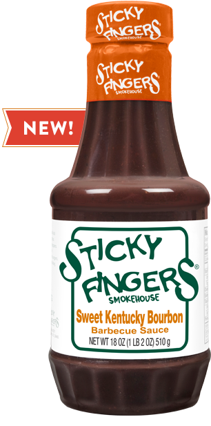 Sticky Fingers Sweet Kentucky Bourbon BBQ Sauce 18.0oz