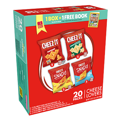 Cheez-It Cheese Lovers Snack Packs 20ct