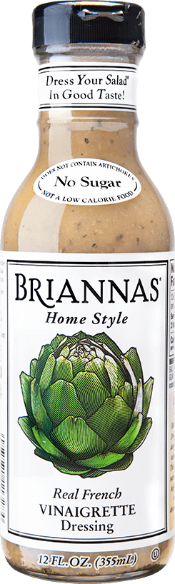 Briannas French Vinaigrette Dressing 12oz(BEST BY SEP 2022)