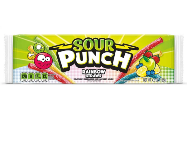 Sour Punch Rainbow Straws 2oz (BEST BUY: AUGUST 2024)