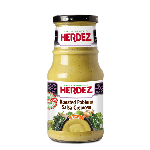 Herdez Roasted Poblano Salsa Cremosa Medium 15.3oz
