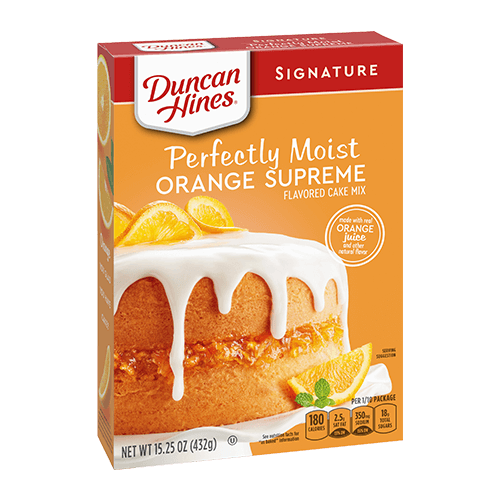 Duncan Hines Signature Orange Supreme Cake Mix 15.25oz (BEST BY: OCT 25)