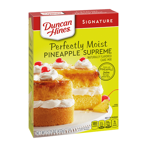Duncan Hines Signature Perfectly Moist Pineapple Supreme Cake Mix 15.25oz