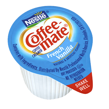 Coffee-Mate French Vanilla Liquid Creamer Singles Large Box 180ct