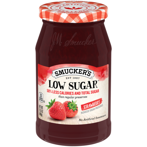 Smucker's Low Sugar Reduced Sugar Strawberry Preserves 15.5oz (best by: sep2025)