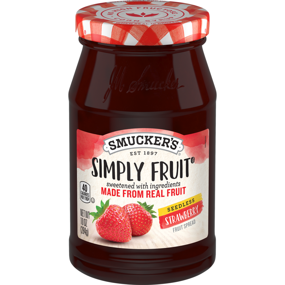 Smucker's Simply Fruit Seedless Strawberry Spread 10oz (BEST BY: MAY 2025)