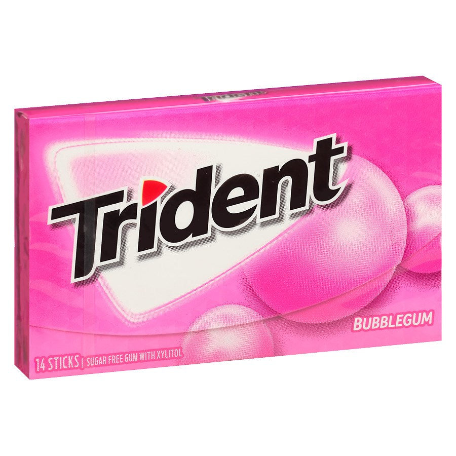 Trident Bubble Gum Sugar Free Gum 14pc
