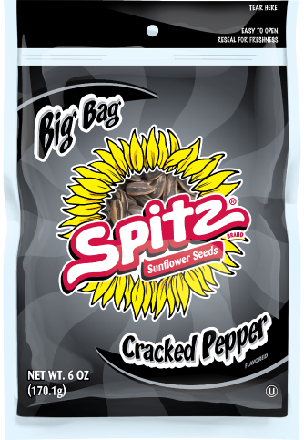 Spitz Cracked Pepper Flavoured Sunflower Seeds 6oz