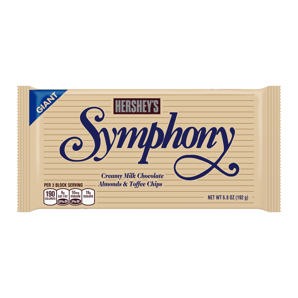 Hershey's Symphony Almond Toffee Bar XL 4.2 OUNCE (120g) (BEST BY: JUL2025)