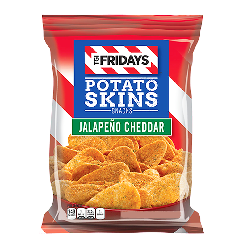 TGIF Jalapeno Cheddar Potato Skins Snacks 3oz