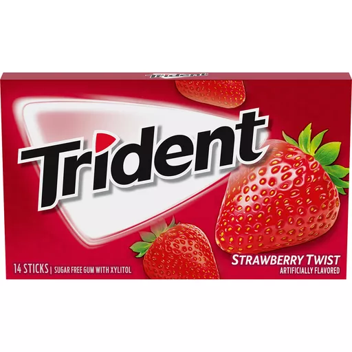 Trident Strawberry Twist Sugar Free Gum 14pc