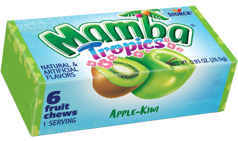 Storck Mamba Tropics Fruit Chews Assorted 0.93oz (BEST BY: NOV 2022)