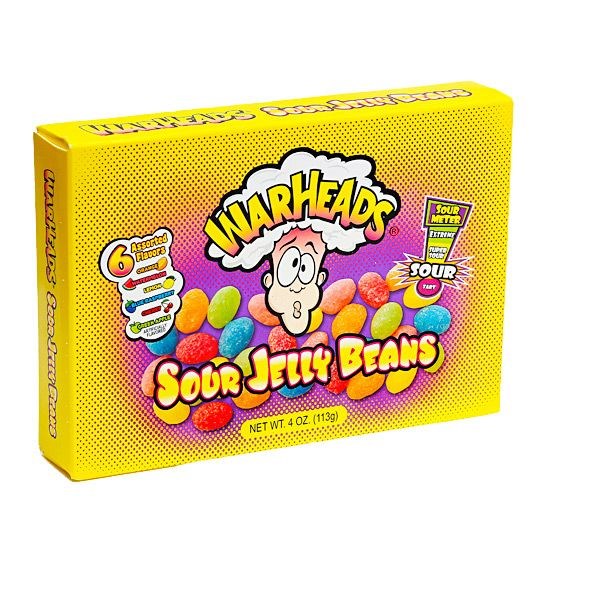 Warheads Sour Jelly Beans 4oz