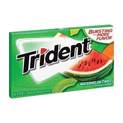 Trident Watermelon Twist Sugar Free Gum 14pc