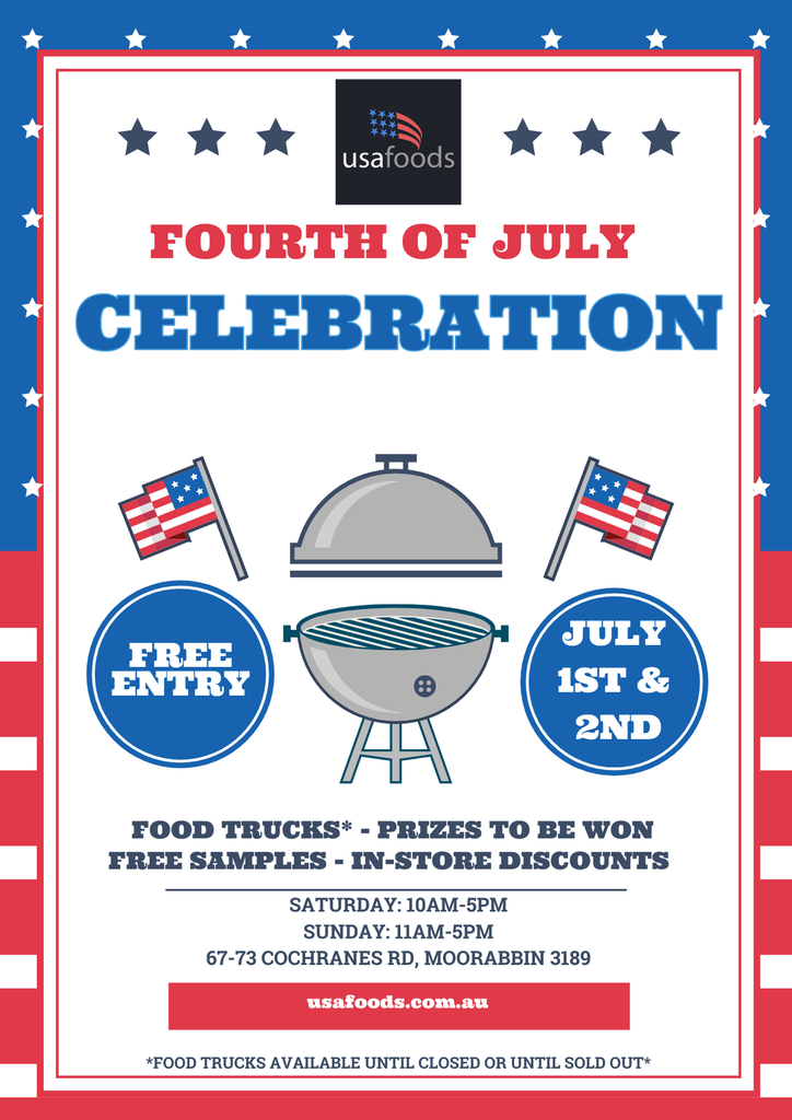 🎉Join Our Stars & Stripes Spectacular: Fourth of July Celebration at USAFoods!🎇