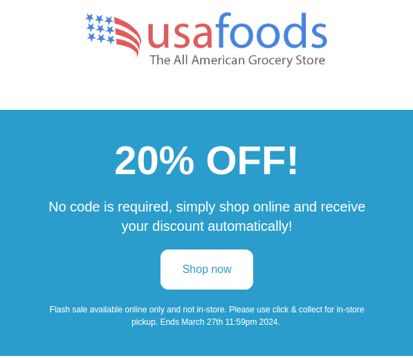 Easter Flash Sale – USAFoods