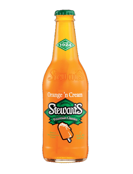 Stewarts Orange'n Cream Soda 12oz (BEST BY: JAN 2024)