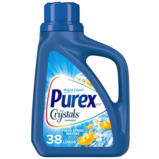 Purex Liquid Laundry Detergent with Crystals Fragrance (Fresh Spring Waters) 50oz