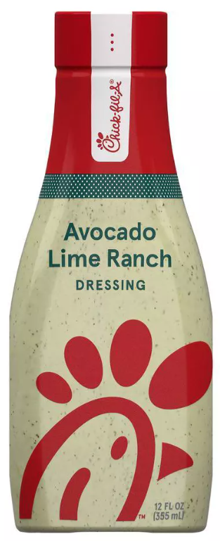Chick-Fil-A Avocado Lime Ranch Salad Dressing 12oz
