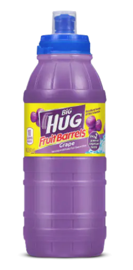 Big Hug Fruit Barrels Grape Drink 16oz