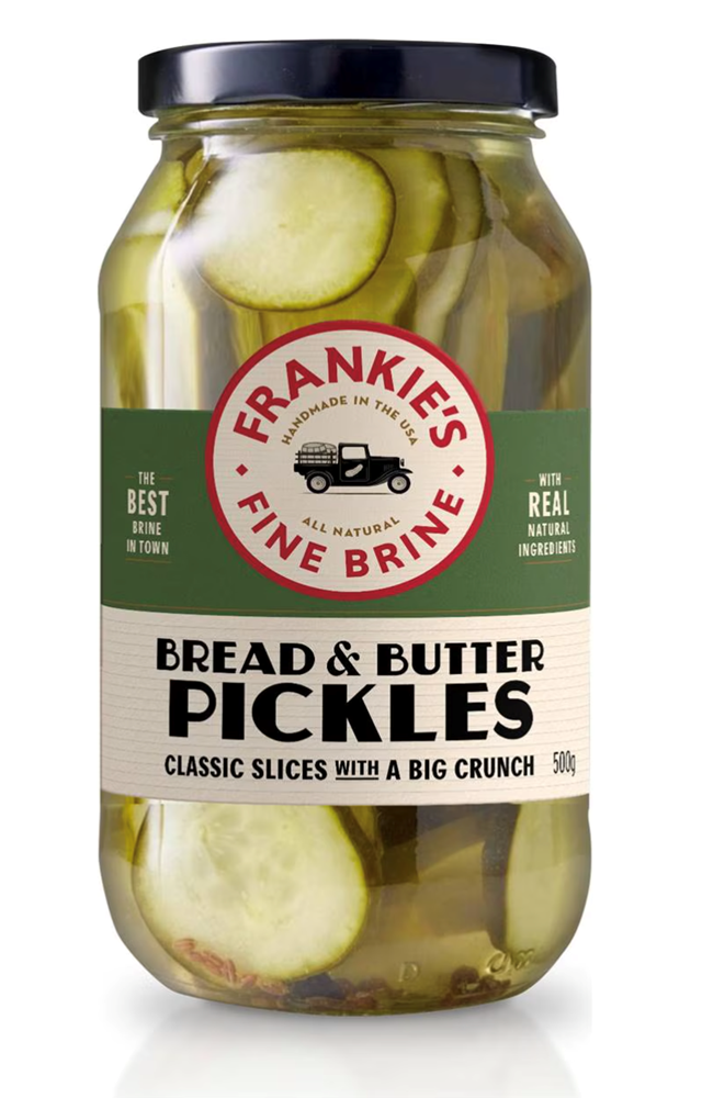 Frankie's Fine Brine Bread & Butter Pickles 17.6oz