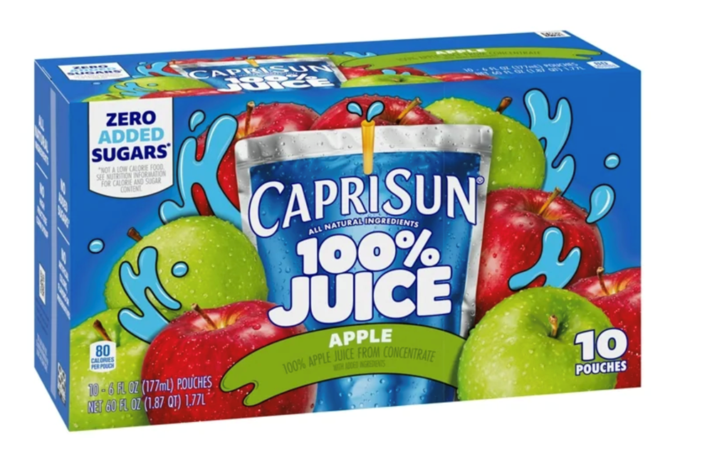 Capri Sun 100% Apple Juice 10 Pack