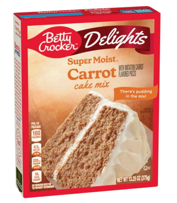 Betty Crocker Delights Super Moist Carrot Cake Mix 13.25oz