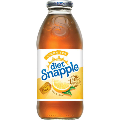 Snapple Diet Lemon Tea Glass Bottle 16oz