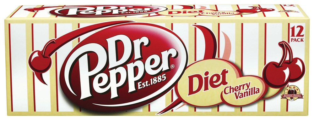 Dr Pepper Diet Cherry Vanilla 12 Pack / 12oz cans