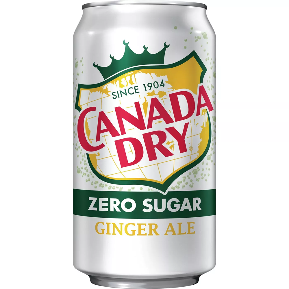 Canada Dry Zero Sugar Ginger Ale Chilled Can 12oz