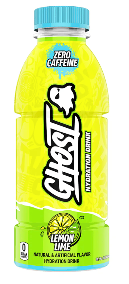 Ghost Lemon Lime Hydration Drink 16.9oz (BEST BY: JAN 25)