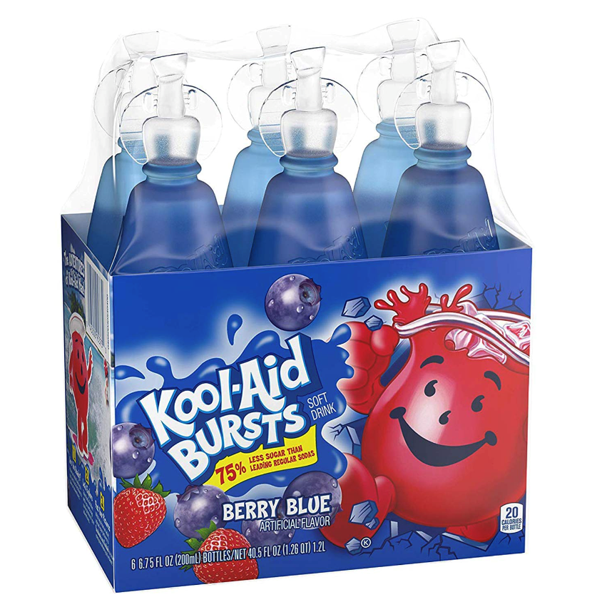 Kool Aid Bursts Berry Blue 6 Pack