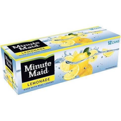 Minute Maid Lemonade 12 Pack / 12oz cans (BEST BY: JULY 2025)