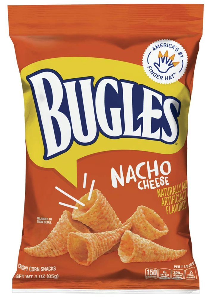 Bugles Nacho Cheese Corn Snacks 3oz