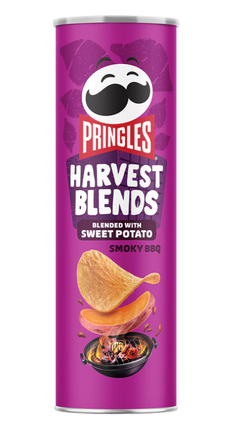 Pringles Harvest Blend Sweet Potato Smoky BBQ 5.5oz (BEST BY: APR 25)