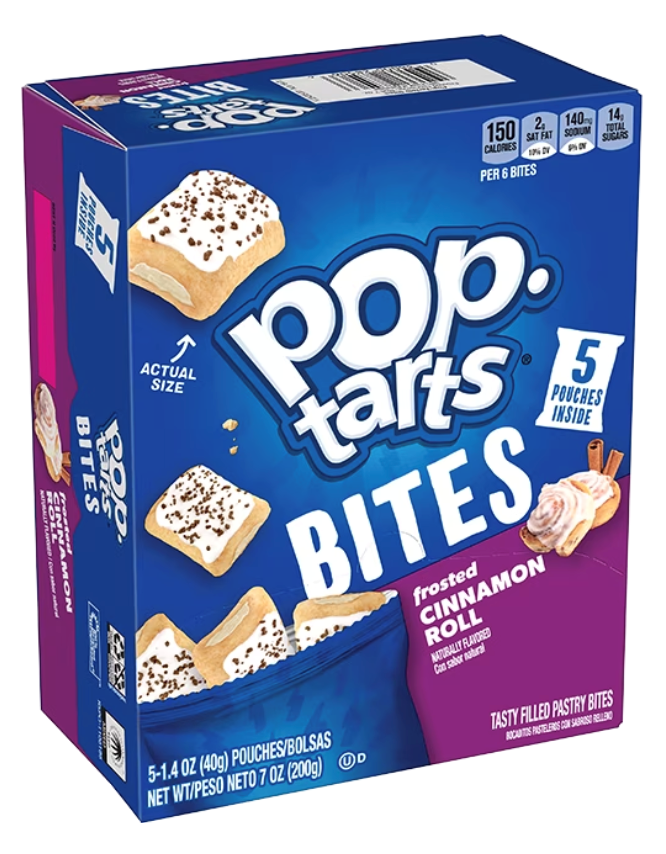 Pop Tart Bites Cinnamon Roll 7oz(BEST BY: SEP 2024)