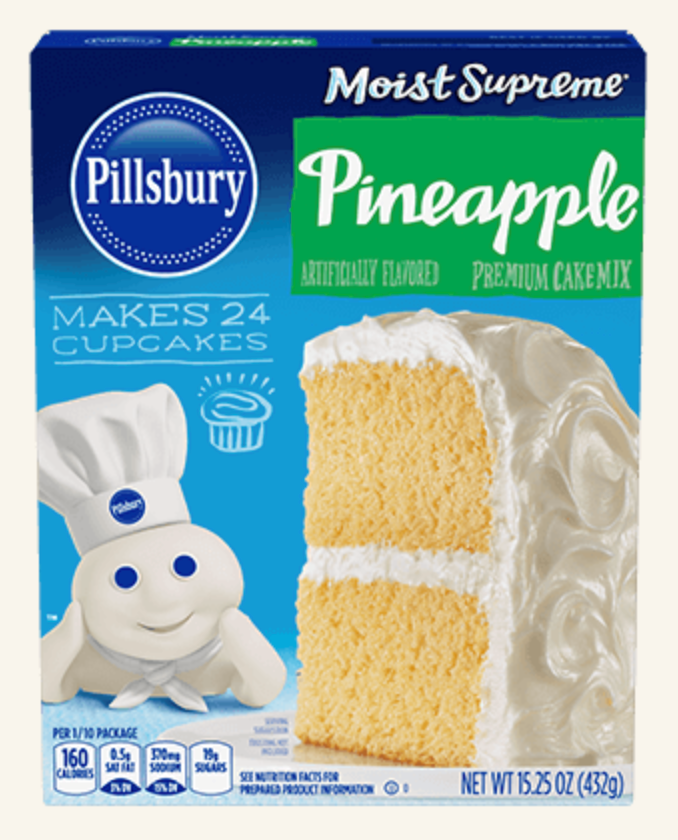 Pillsbury Moist Supreme Pineapple Cake Mix 15.25oz
