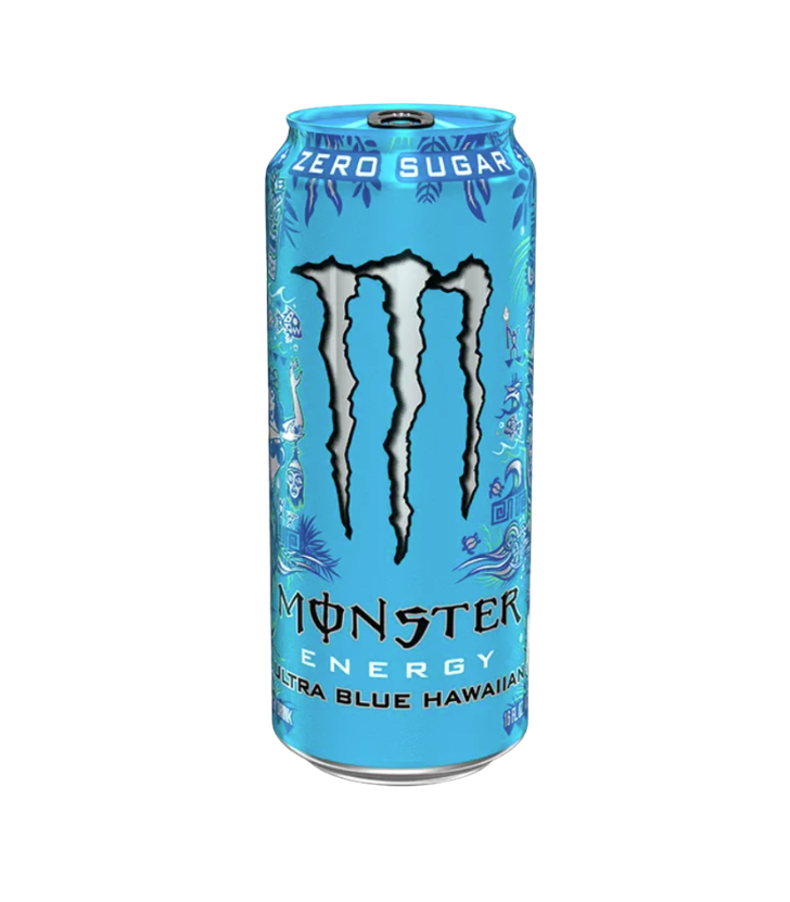 Monster USA Ultra Electric Blue Hawaiian Zero Sugar 16oz