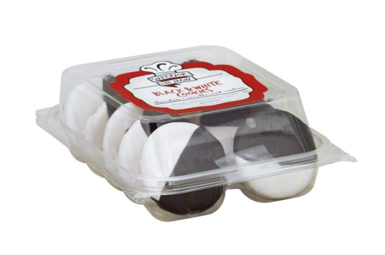 Black & White Iced Cake Cookies 8oz