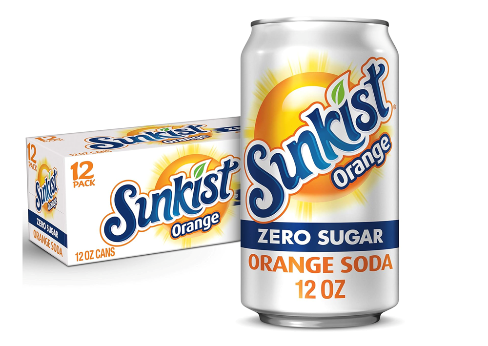 Sunkist Orange Zero 12 Pack / 12oz cans