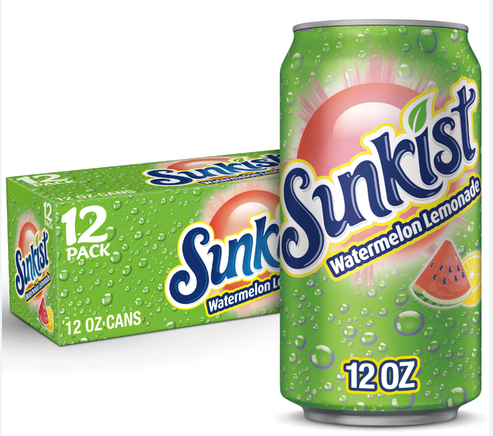Sunkist Watermelon Lemonade 12 Pack / 12oz cans