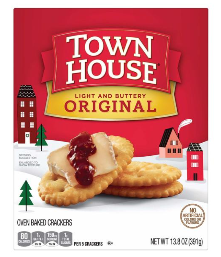 Keebler Townhouse Crackers 13.8oz (BEST BY: APR 2025)