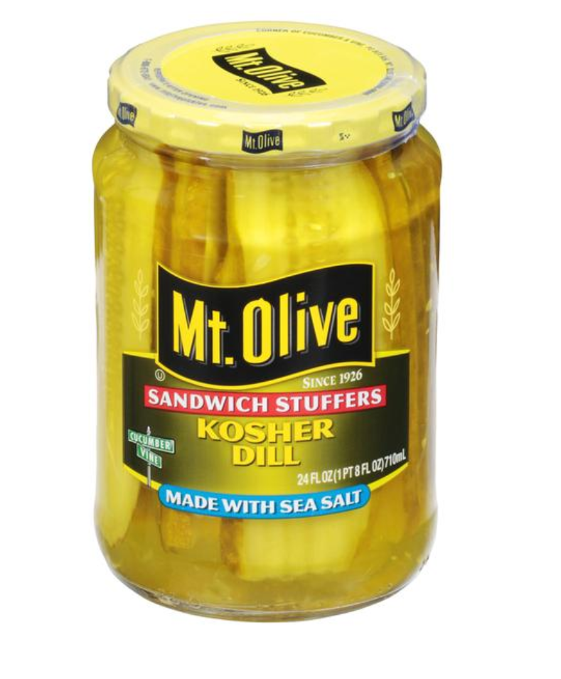 Mt Olive Kosher Dill Stuffer Sea Salt 24oz