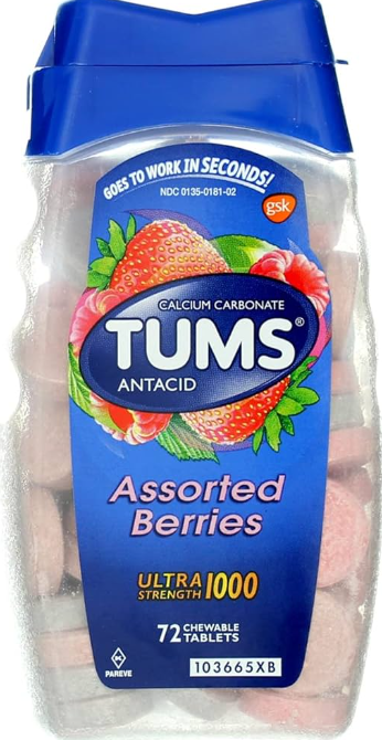 Tums Assorted  72 Chewable Tablets