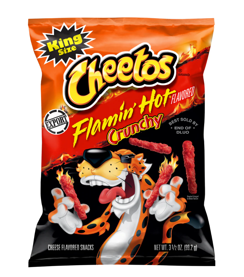 Cheetos Flamin Hot Crunchy 3.5oz