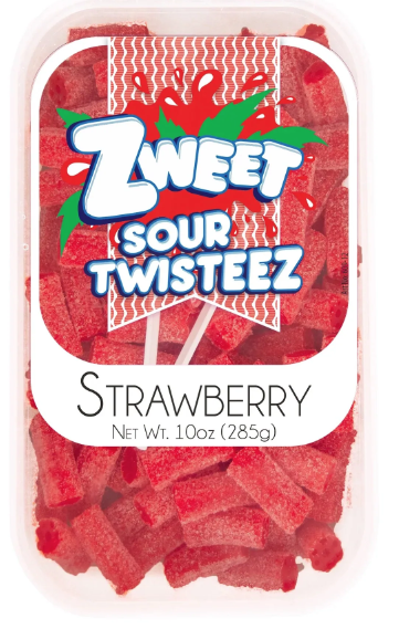 Zweet Sour Twisteez Strawberry 10oz