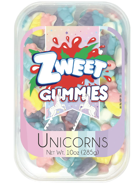 Zweet Gummy Unicorns 10oz